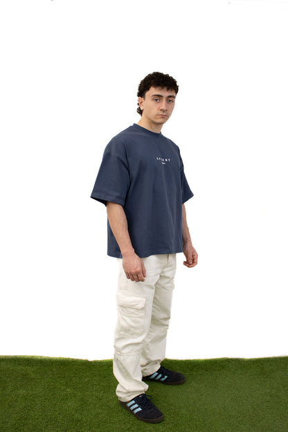 NEVER AFRAID SHIRT NAVY